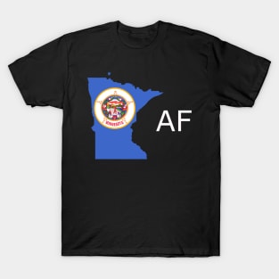 Minnesota Flag State Pride AF (white) T-Shirt